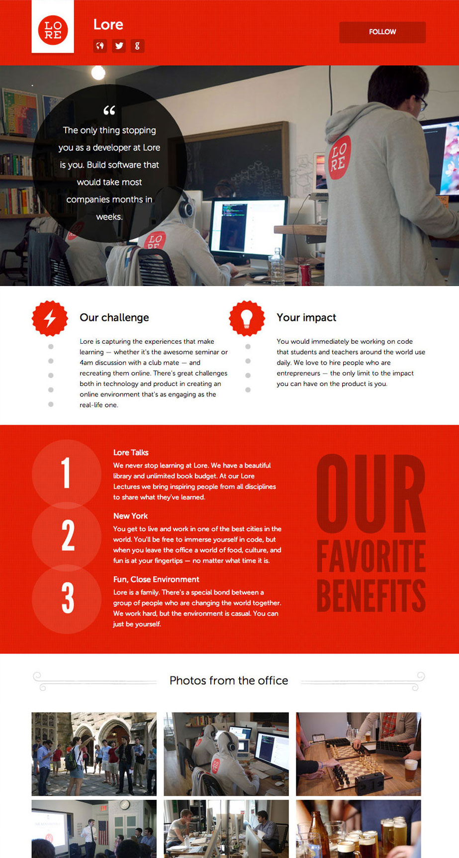 Coderwall team page