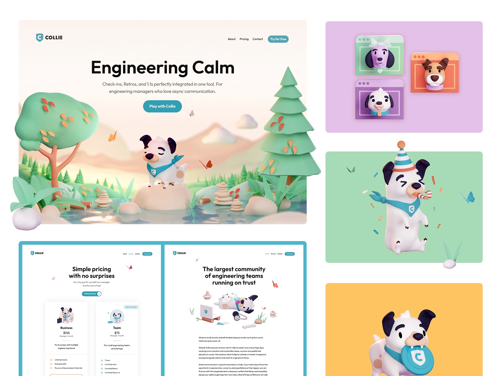 Collie website design