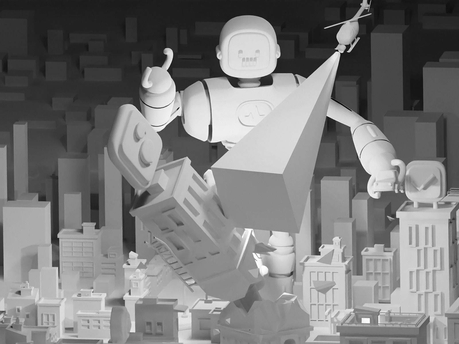 Crush it 3d illustration