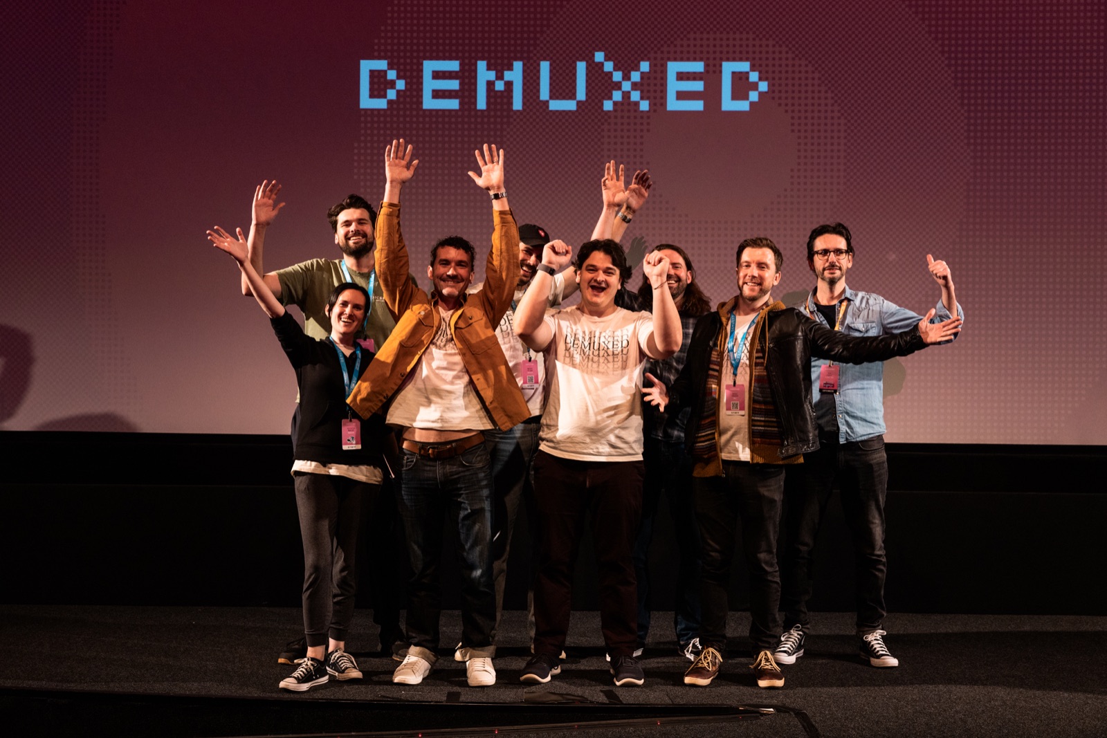 The Demuxed team on stage