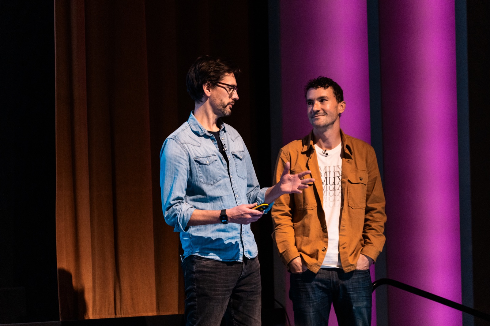 On stage with Matt McClure