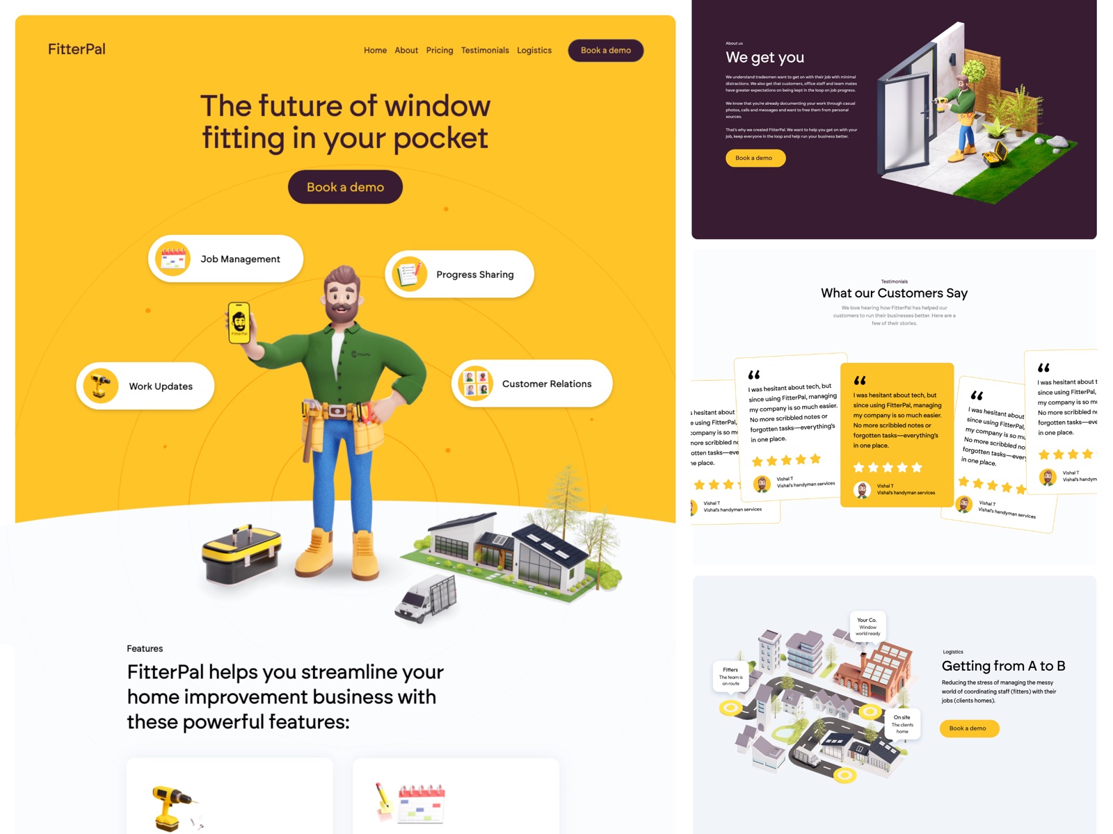 FitterPal full website design