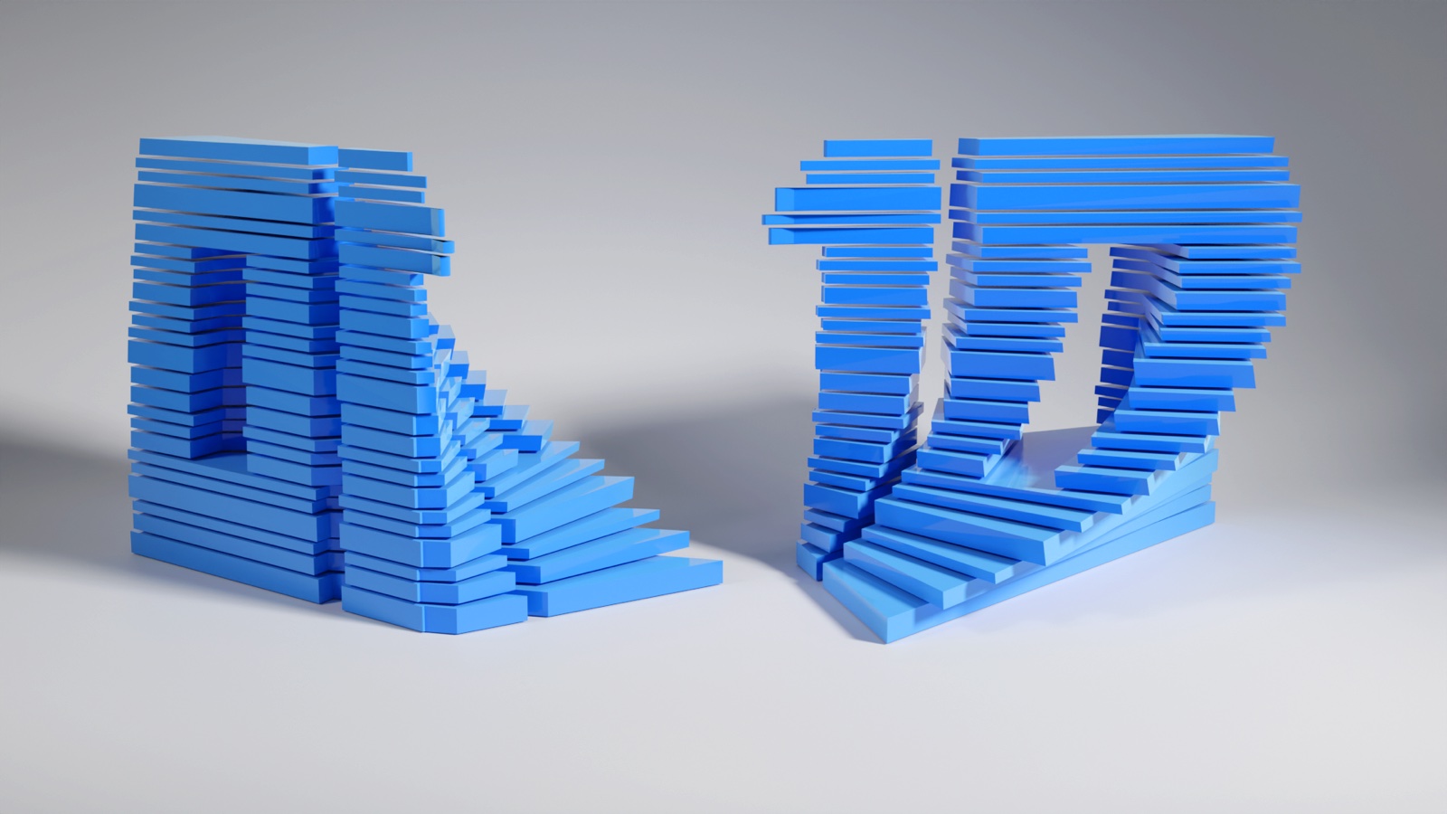 Blue layered 10 award idea
