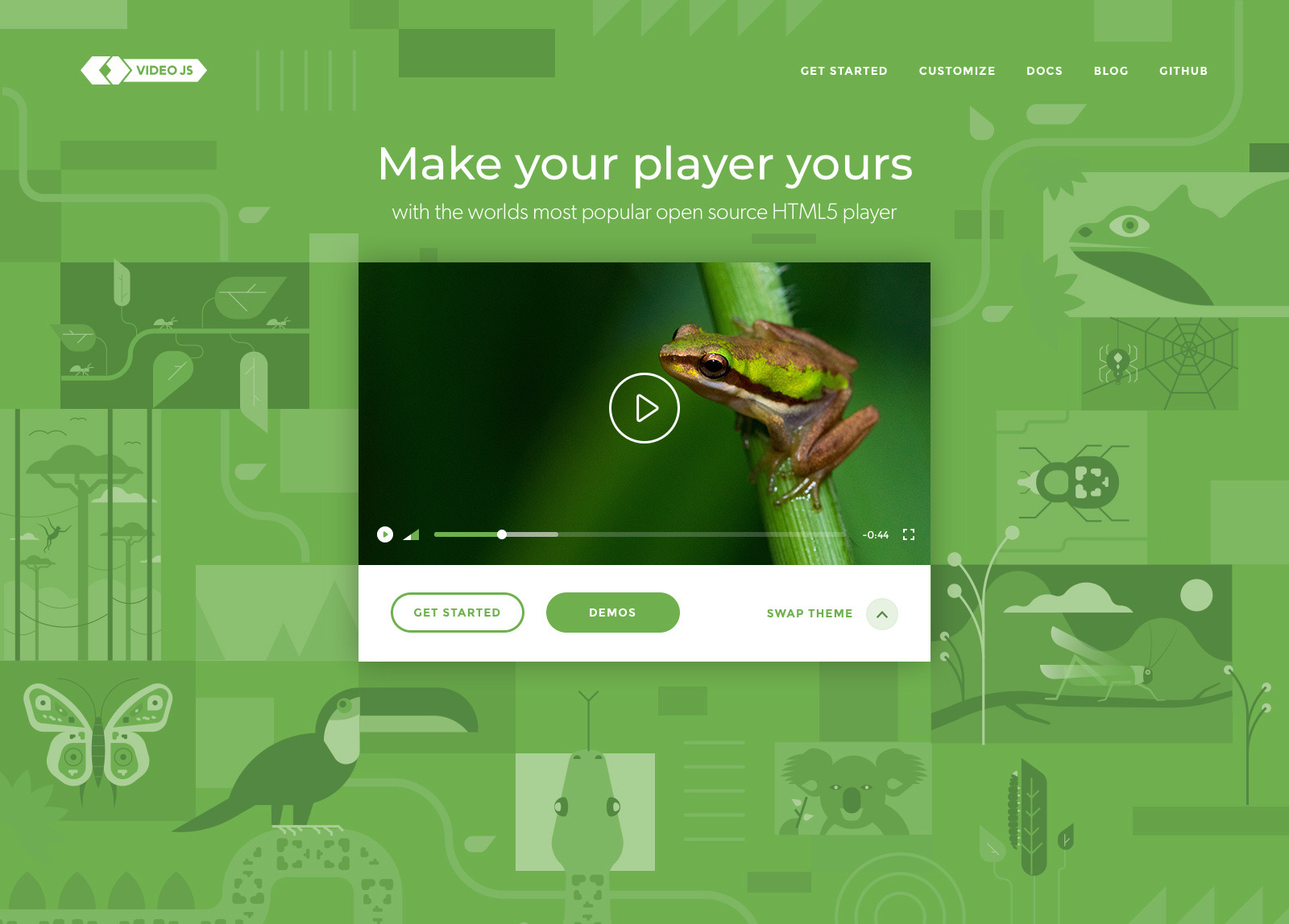 Video.js website theme
