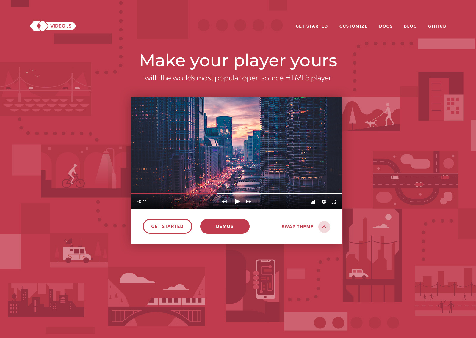 Video.js website theme