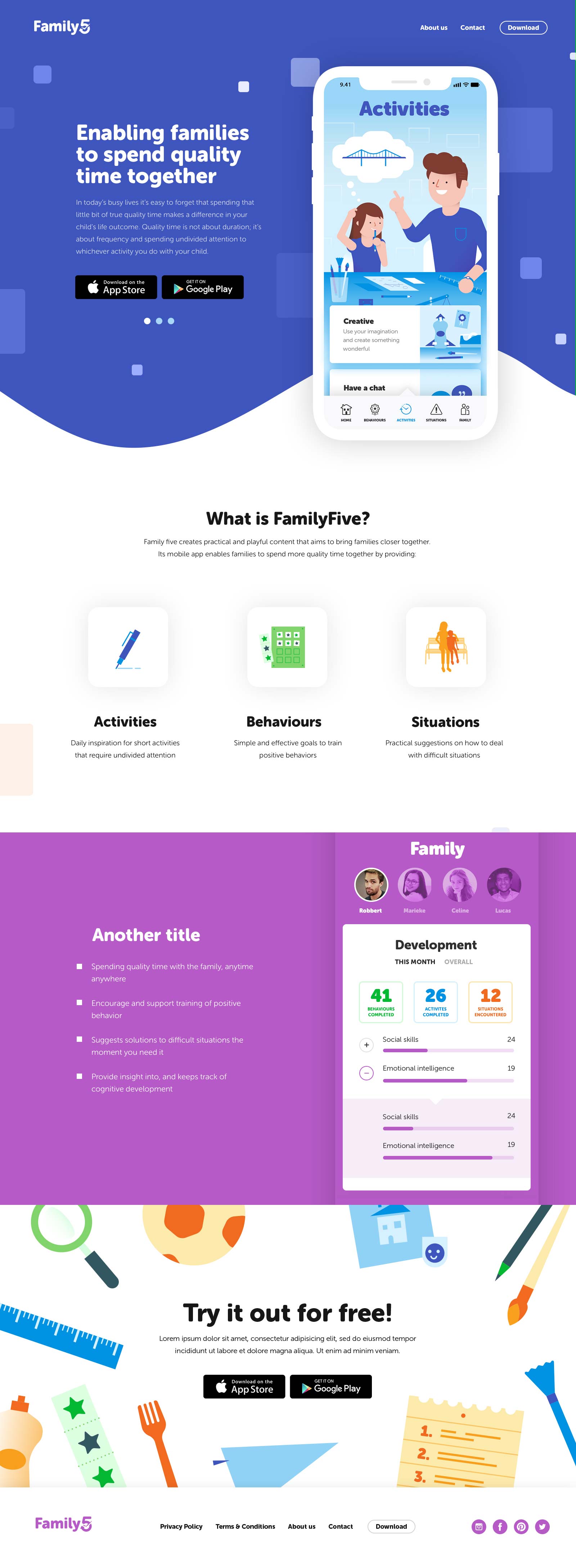 Family 5 website