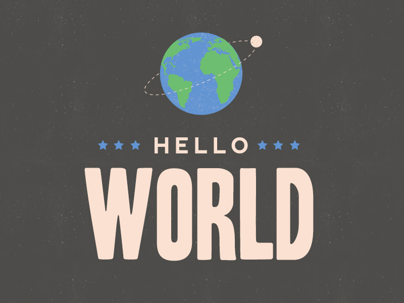 Hello world slide