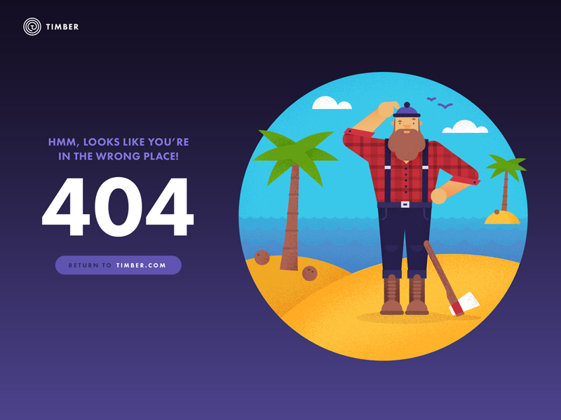 Timber 404 page